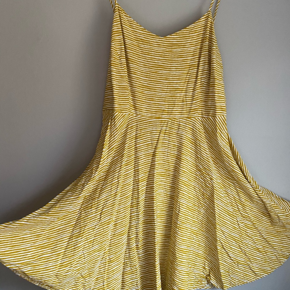 Yellow striped dress